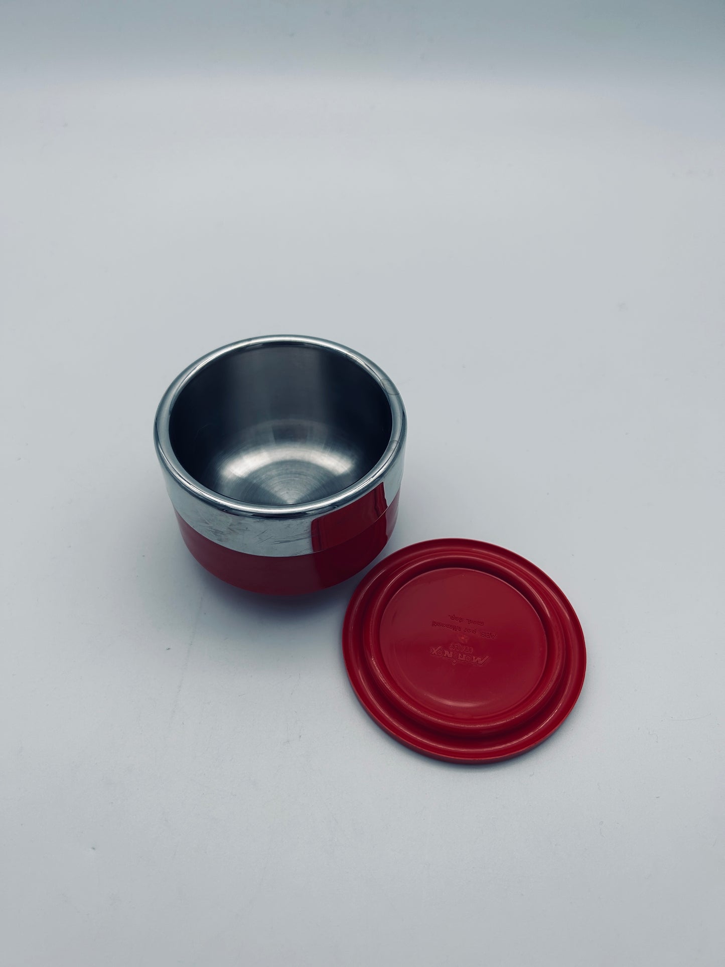 Set à café rouge et plateau, Morinox, Italie, 70s