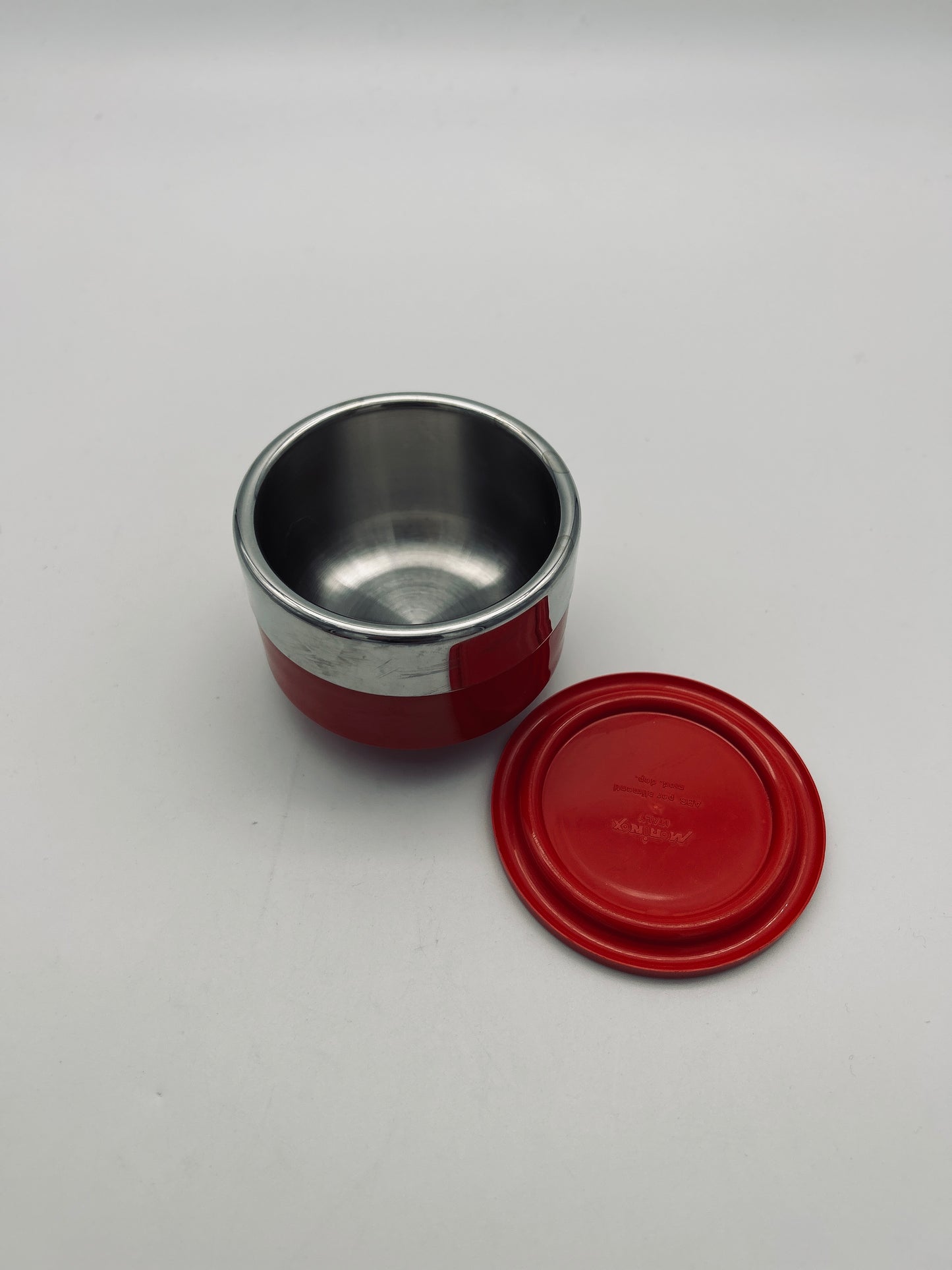 Set à café rouge et plateau, Morinox, Italie, 70s