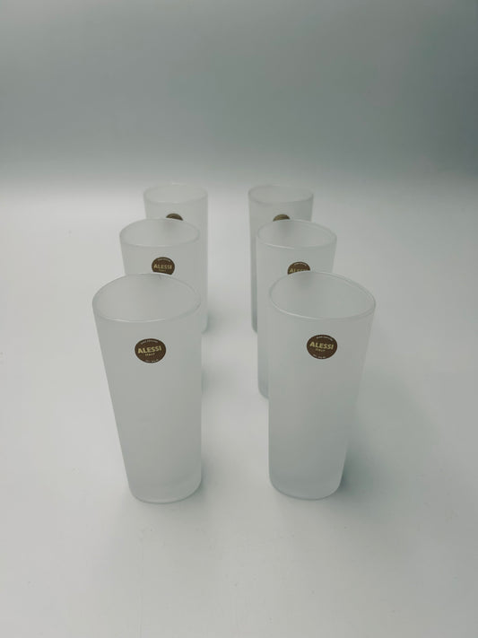Verres à eau en verre dépoli, Colombina, Fuksas et Mandrelli, Alessi, 2000s