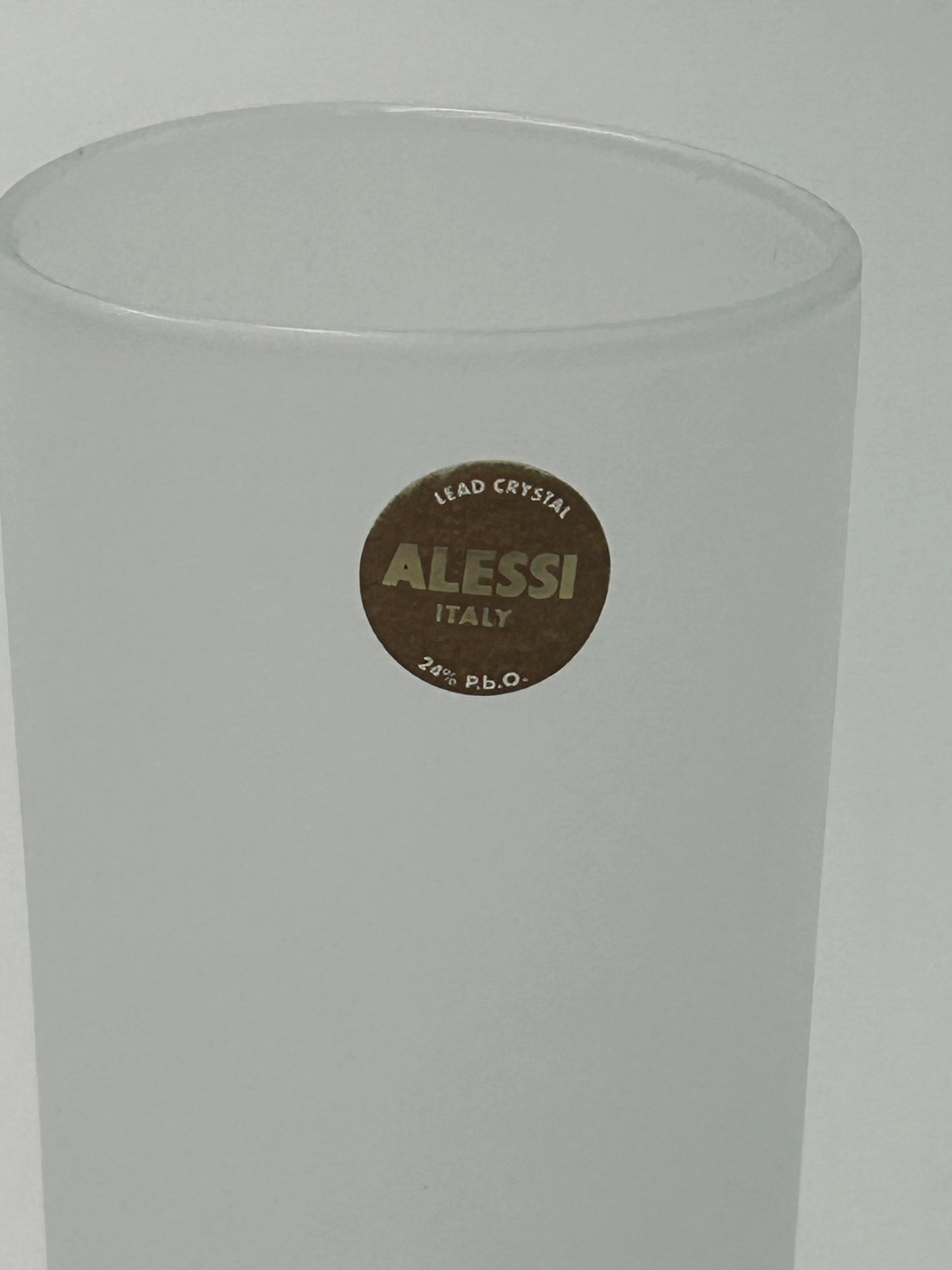 Verres à eau en verre dépoli, Colombina, Fuksas et Mandrelli, Alessi, 2000s