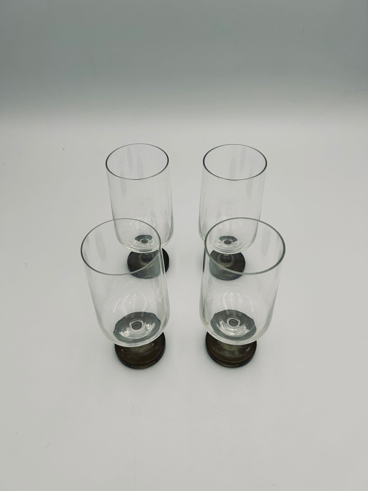 Verres à pied en cristal, Variations, Studio Linie, Rosenthal, 70s