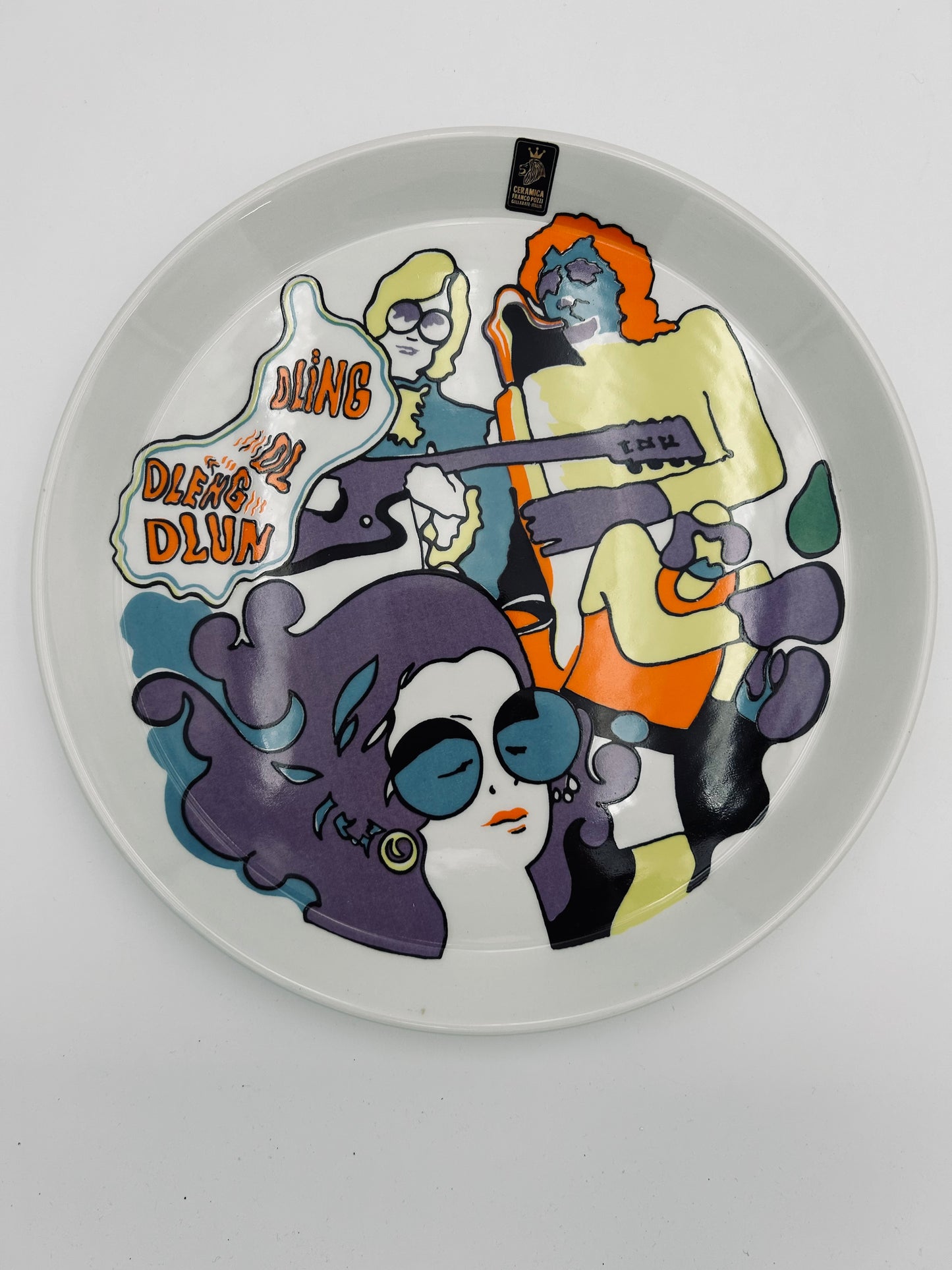Assiettes de présentation Pop Dling, Franco Pozzi, Italie, 70s