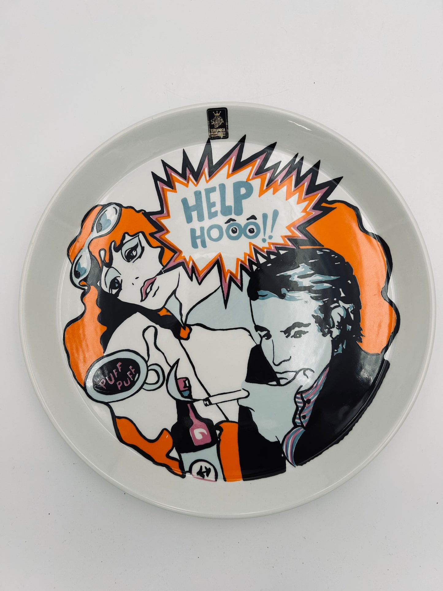 Assiettes de présentation Pop Dling, Franco Pozzi, Italie, 70s