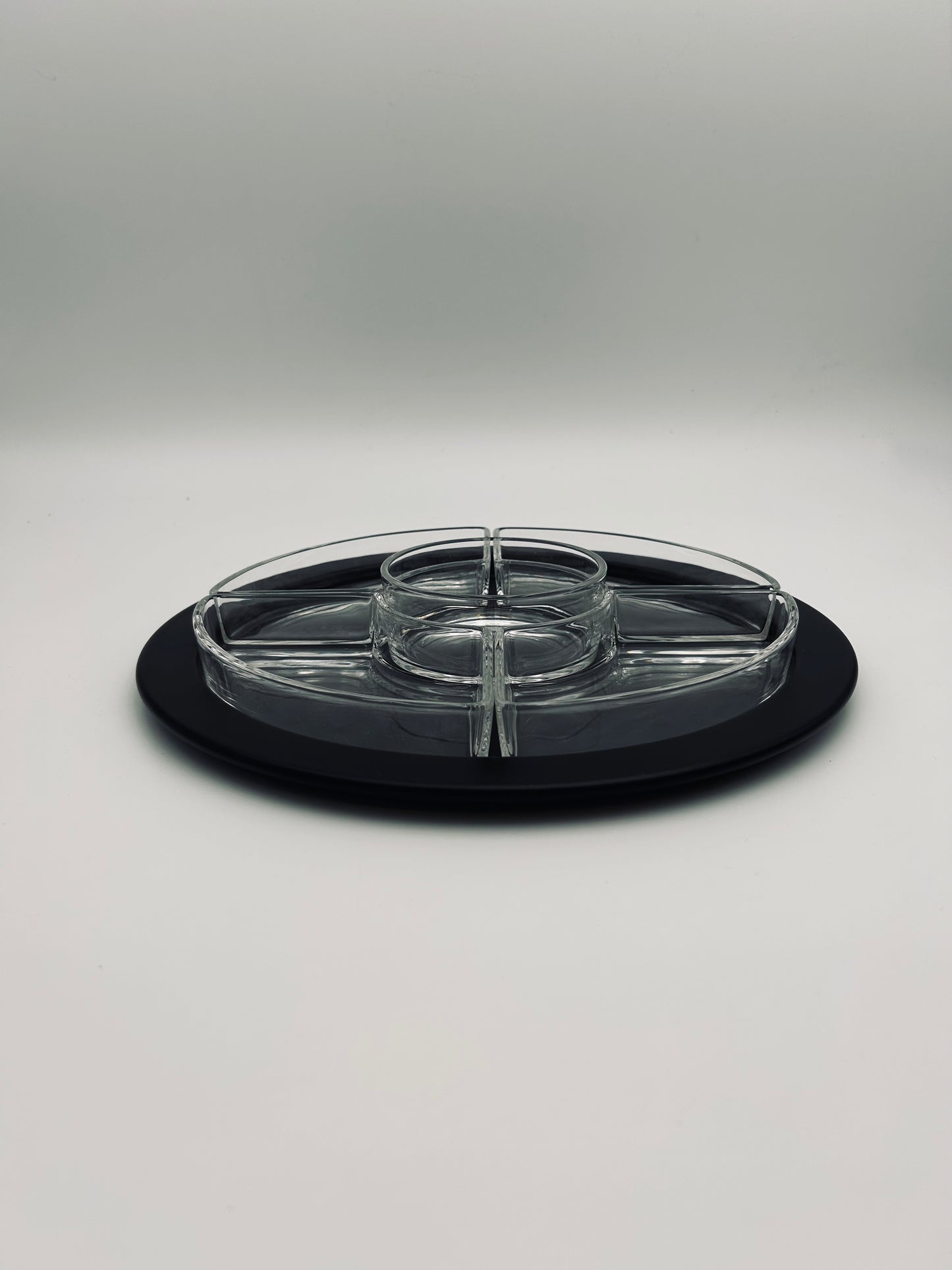 Plateau à antipasti "B51", résine noire, Alessi, Ettore Sottsass 90s
