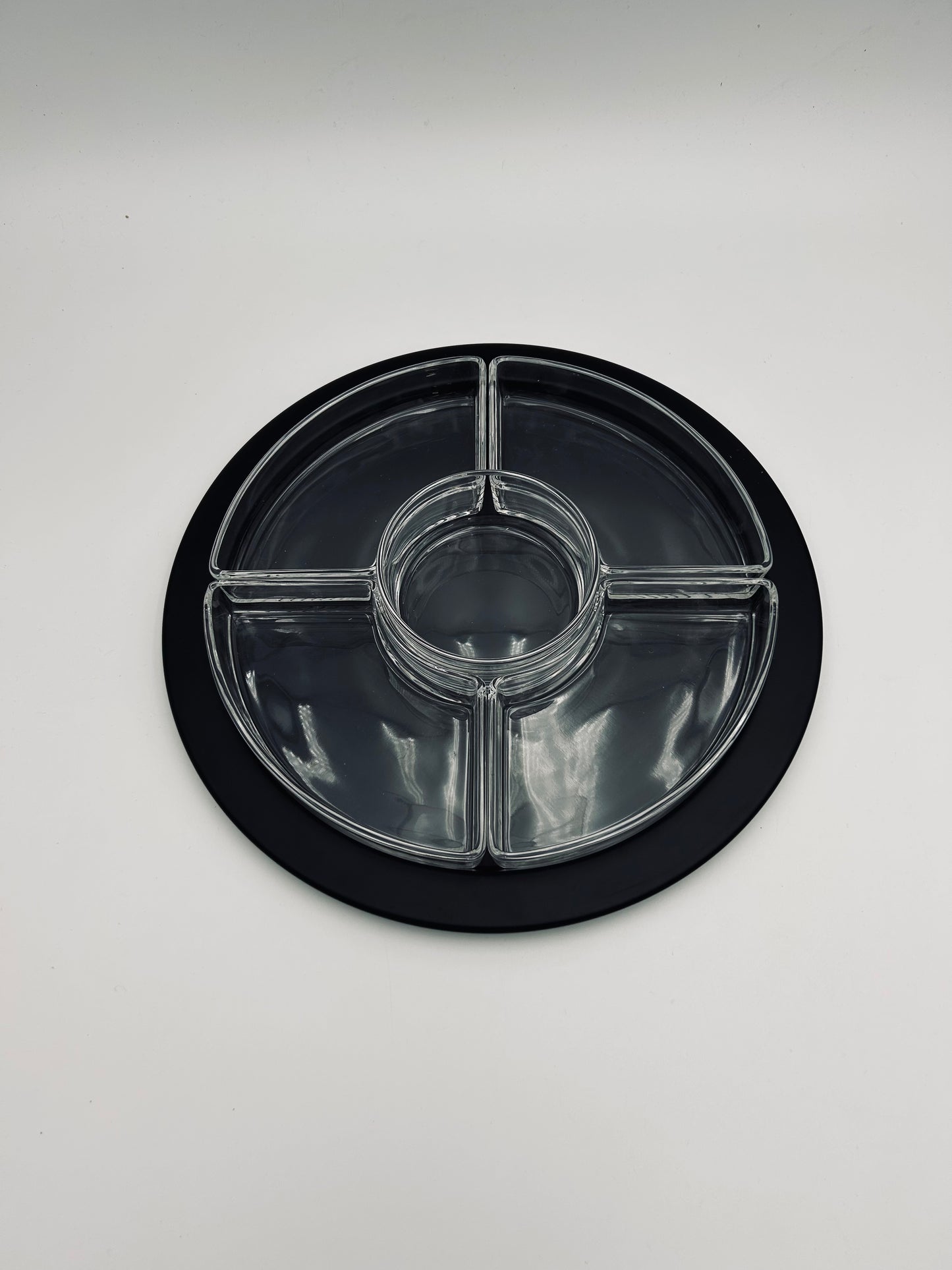 Plateau à antipasti "B51", résine noire, Alessi, Ettore Sottsass 90s