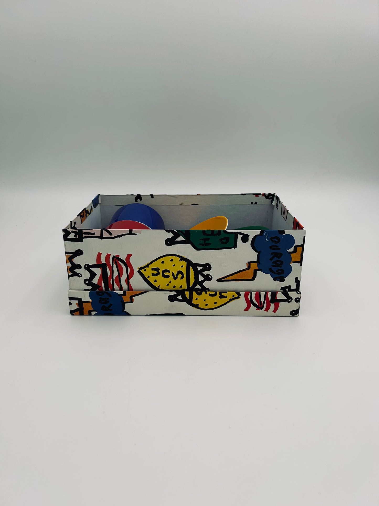 JC de Castelbajac coffee cups, Royal Limoges Manufactory, 2000s