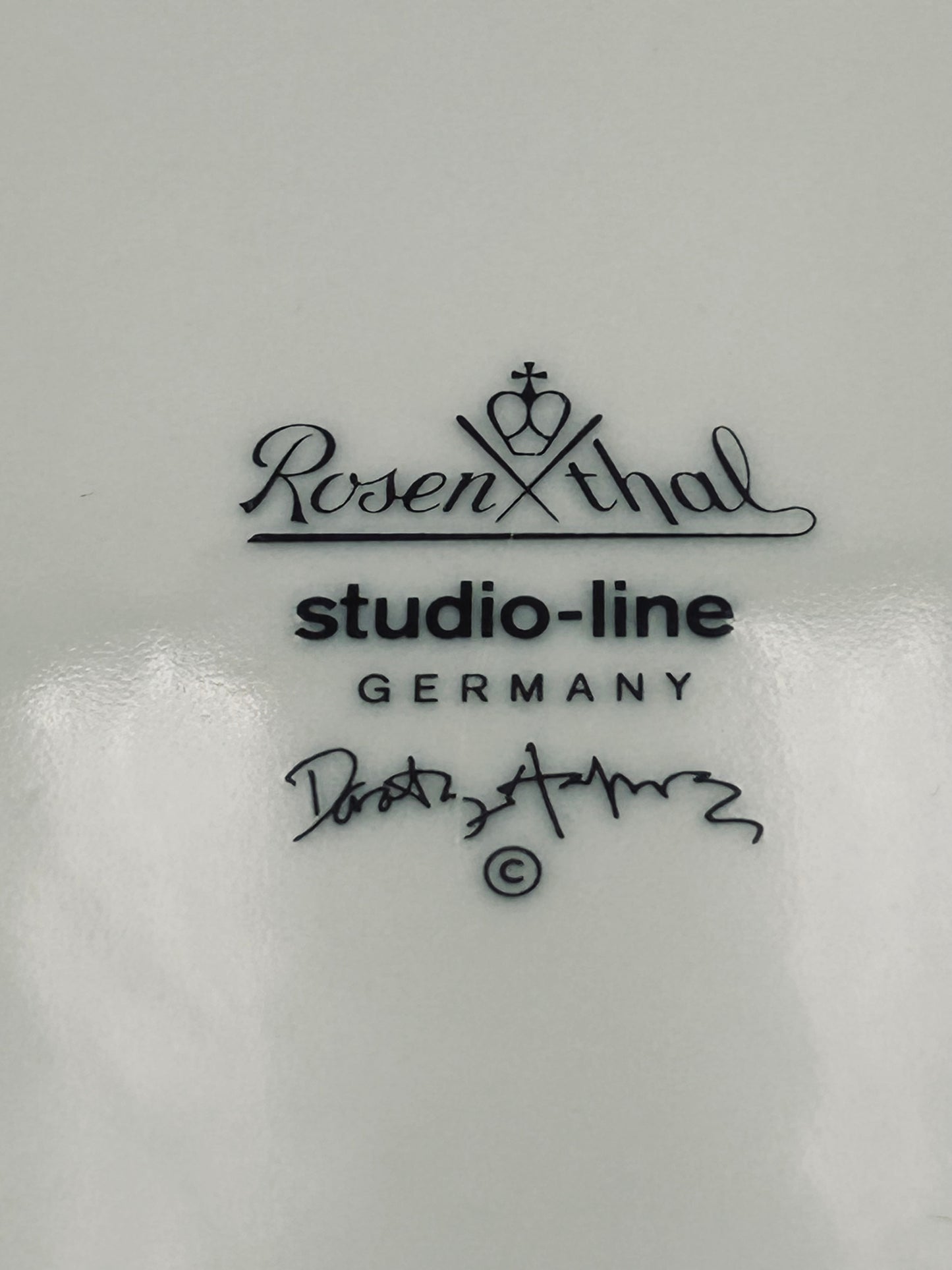 Assiettes "Love Story", Dorothy Hafner, Rosenthal, 80s