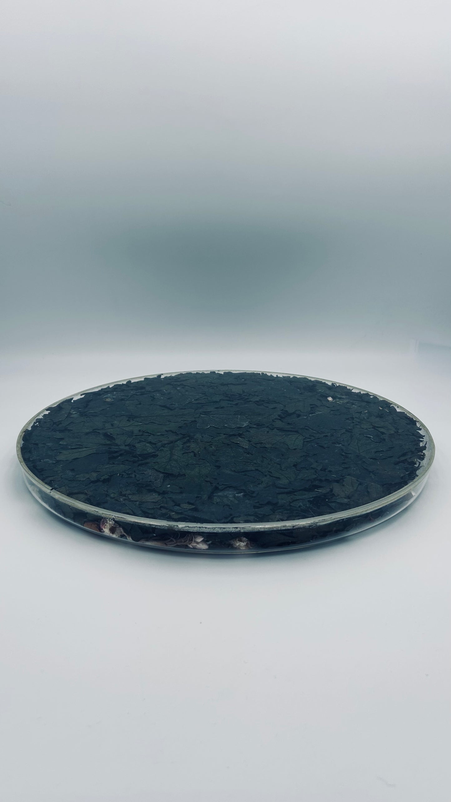 Plateau altuglass "Fleurs séchées", Maison Dior, 80s