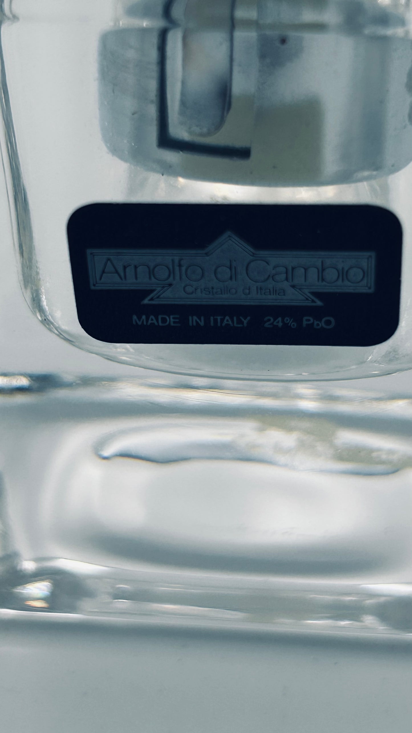 Briquet de table en cristal, Arnolfo di Cambio, 80s