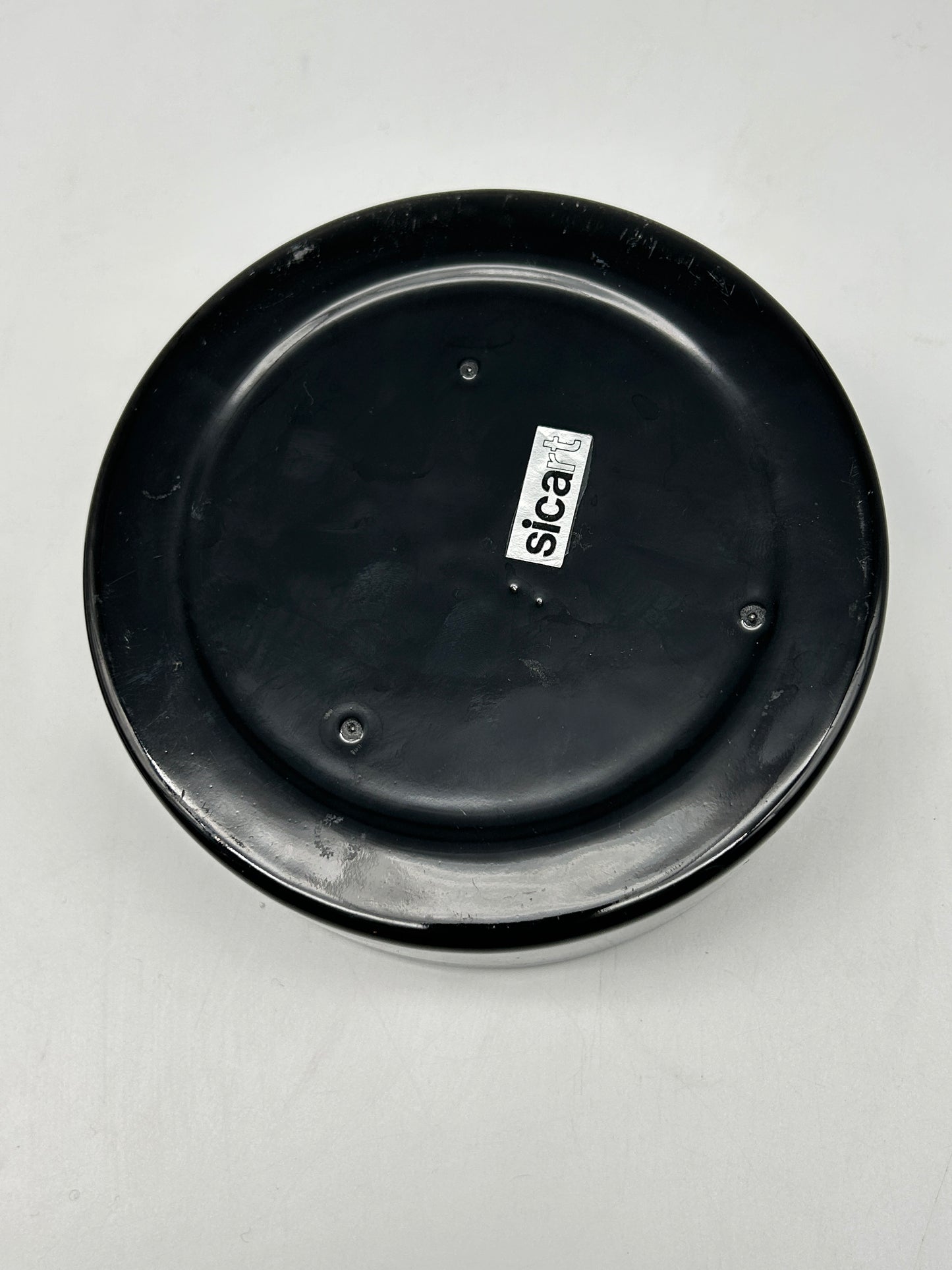 Black ceramic box, Sicart, Italy, 1970s