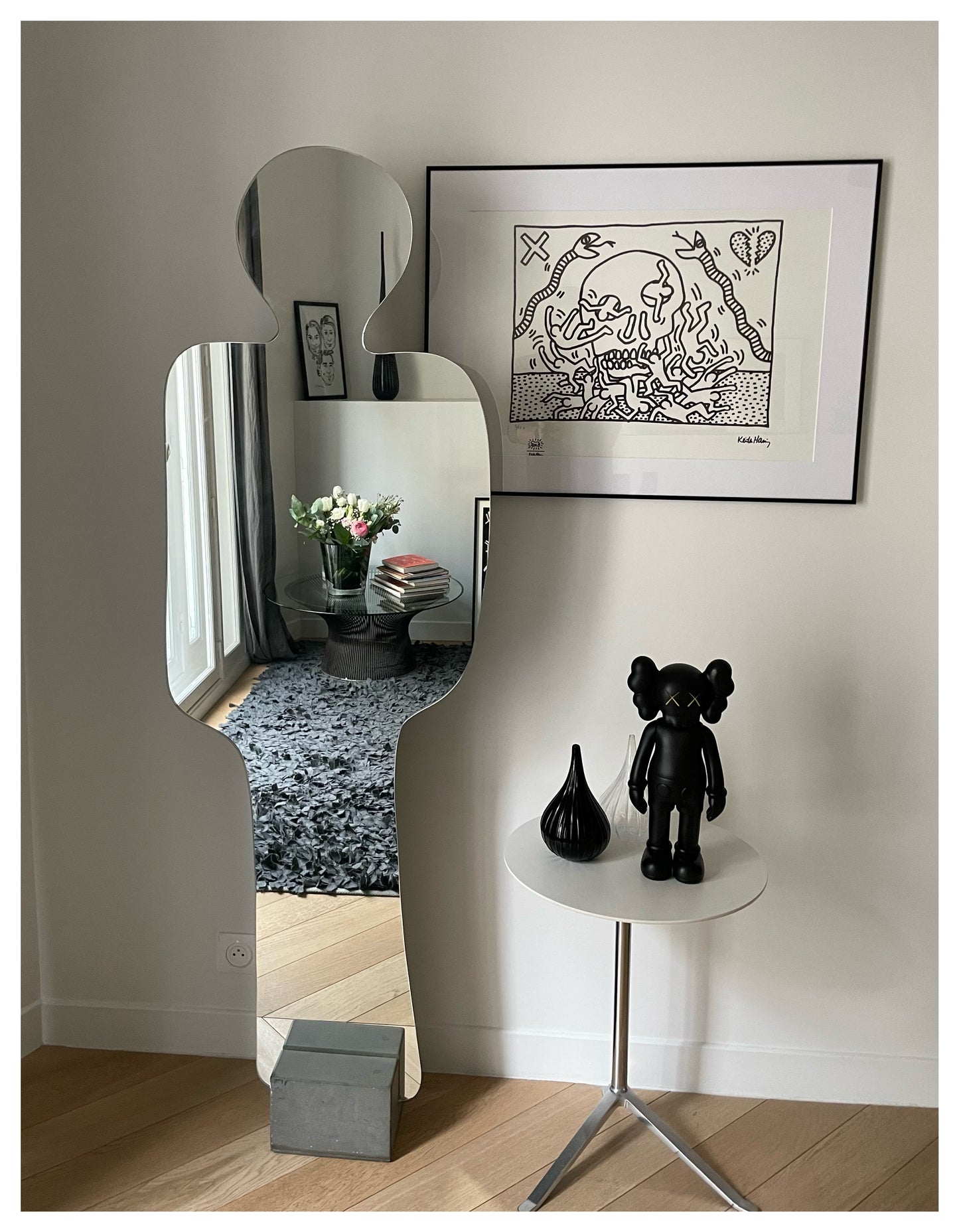Miroir Narcisse, Pierre Cardin, Acerbis, Italie, 70s