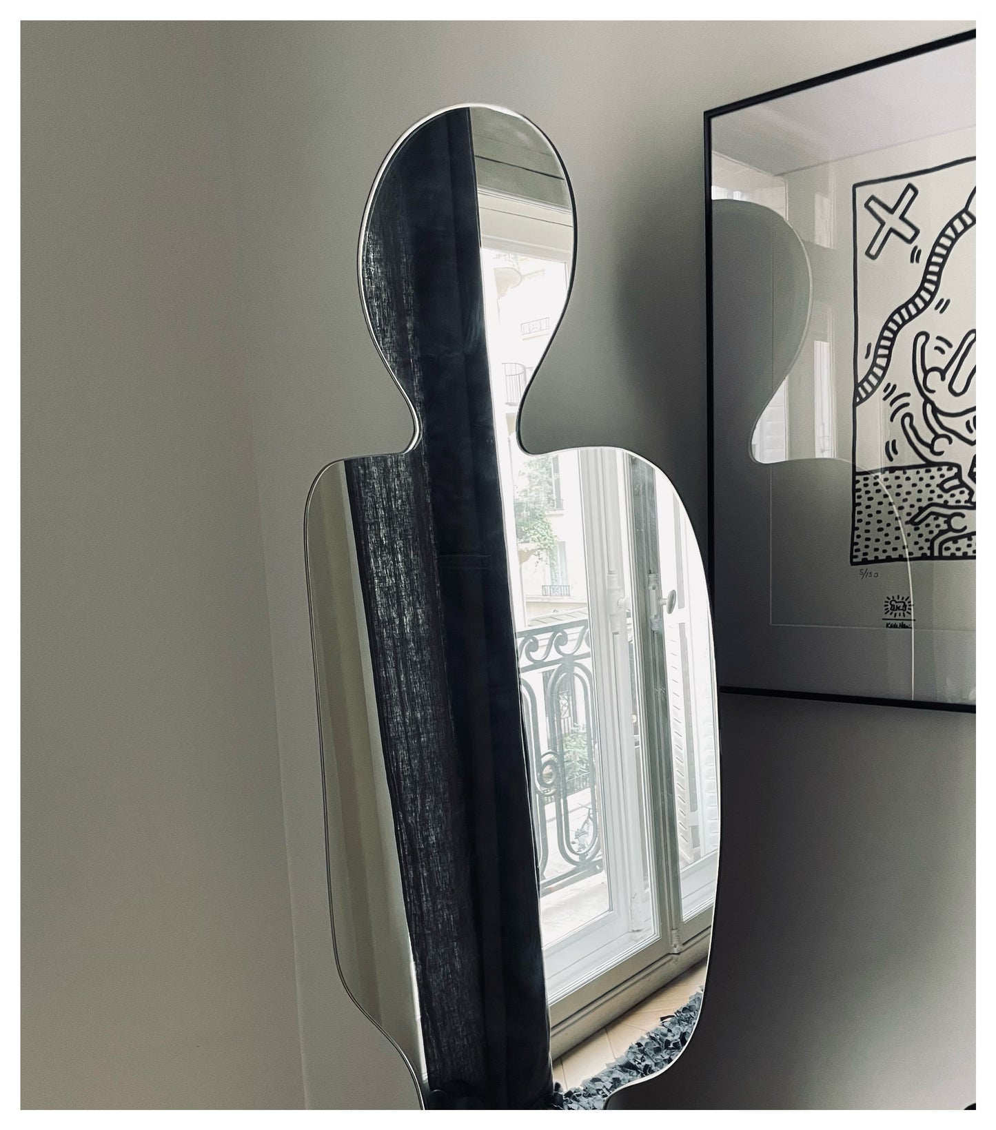 Miroir Narcisse, Pierre Cardin, Acerbis, Italie, 70s