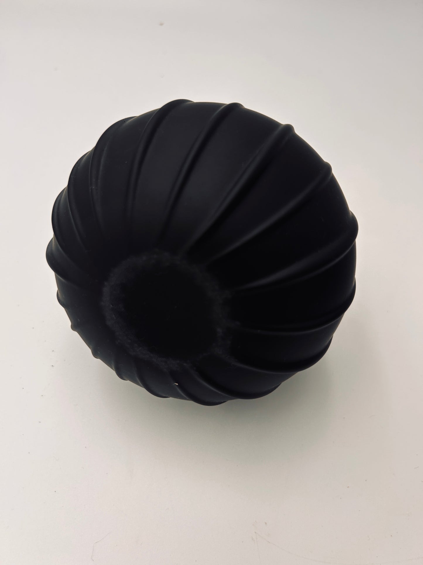 Vase Drop noir mat, Verre de Murano, Salviati, Renzo Stellon, Italy 2004