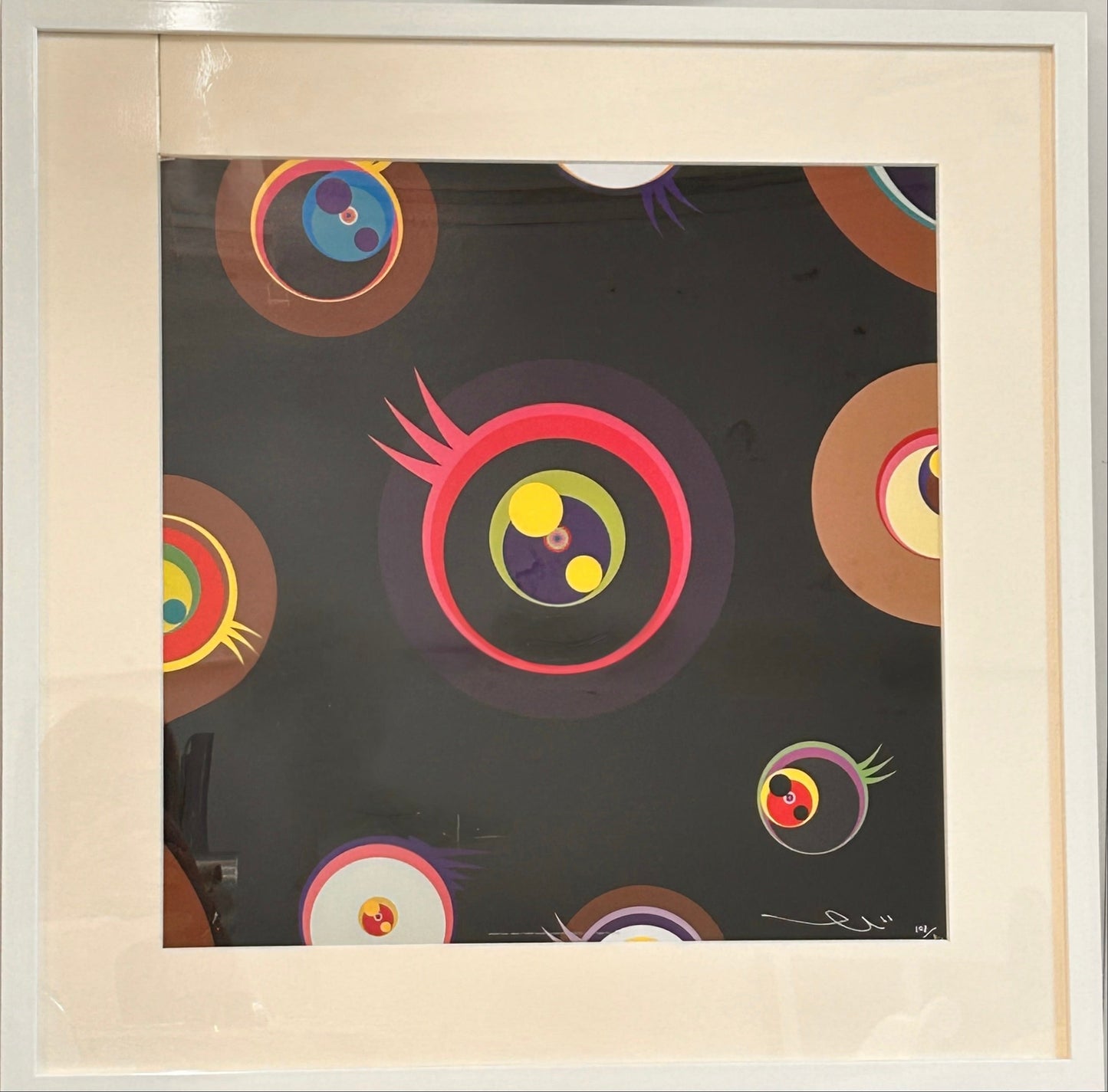 Lithographie, Big jelly fish eyes, Takashi Murakami