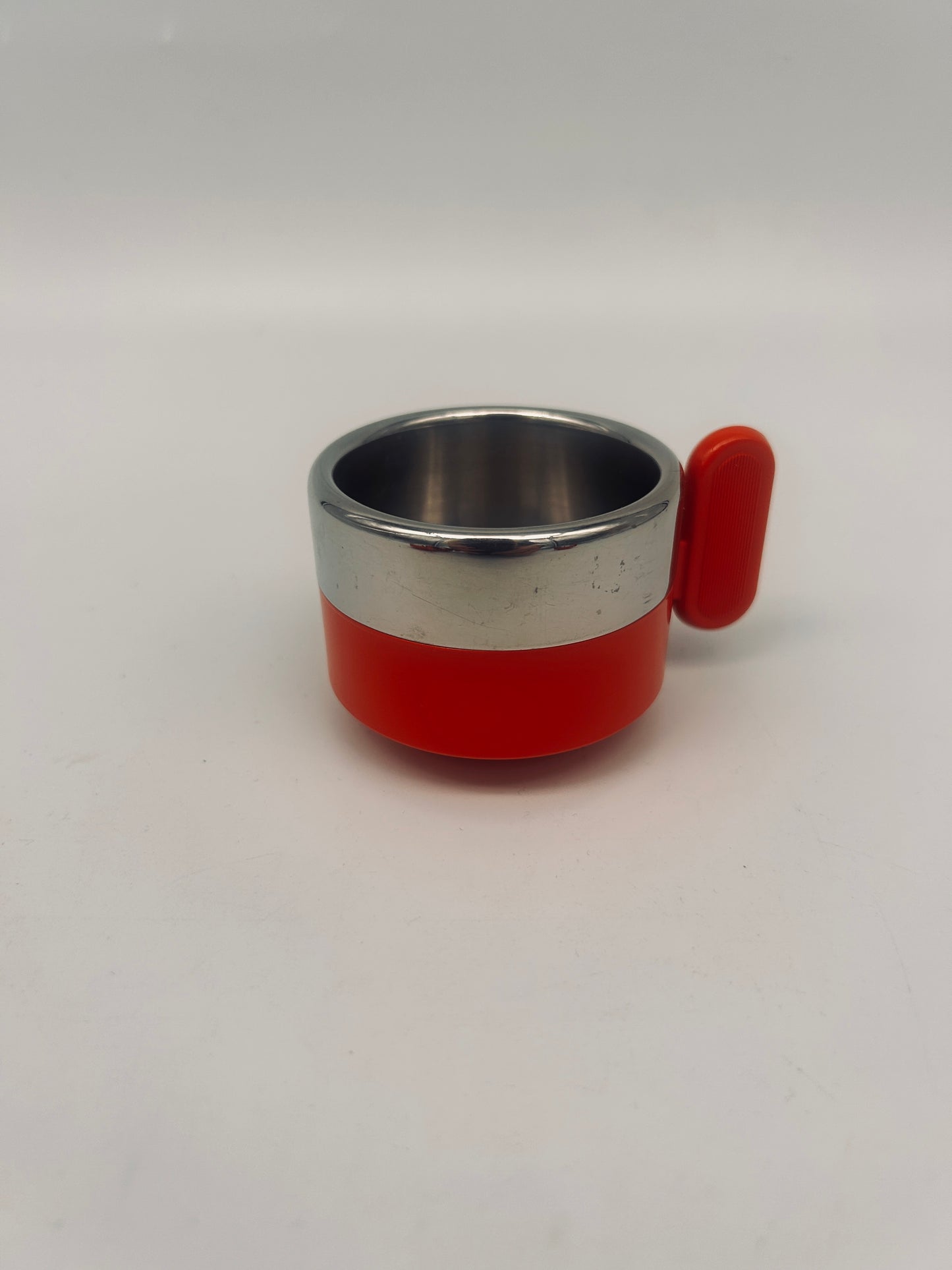 Tasses à café rouges,space age, Morinox, Italie, 70s