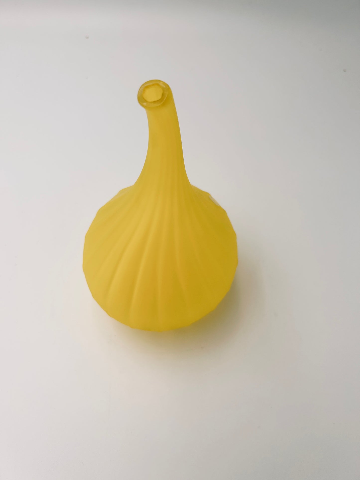 Vase Drop jaune, Verre de Murano, Salviati, R. Stellon, Italy 2004