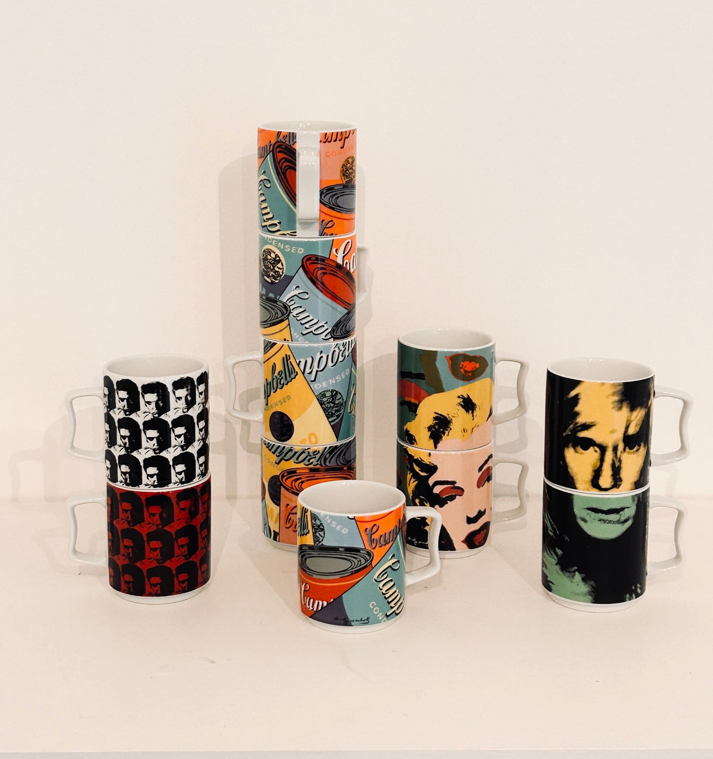 Duo de Mugs Elvis Presley Rosenthal Studio-line, Andy Warhol, Allemagne, 80s