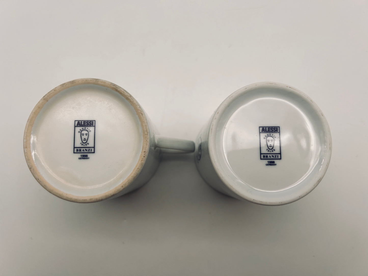 Set de 2 mugs 'Genetic Tales' Alessi, Andréa Branzi, Italie, 1998