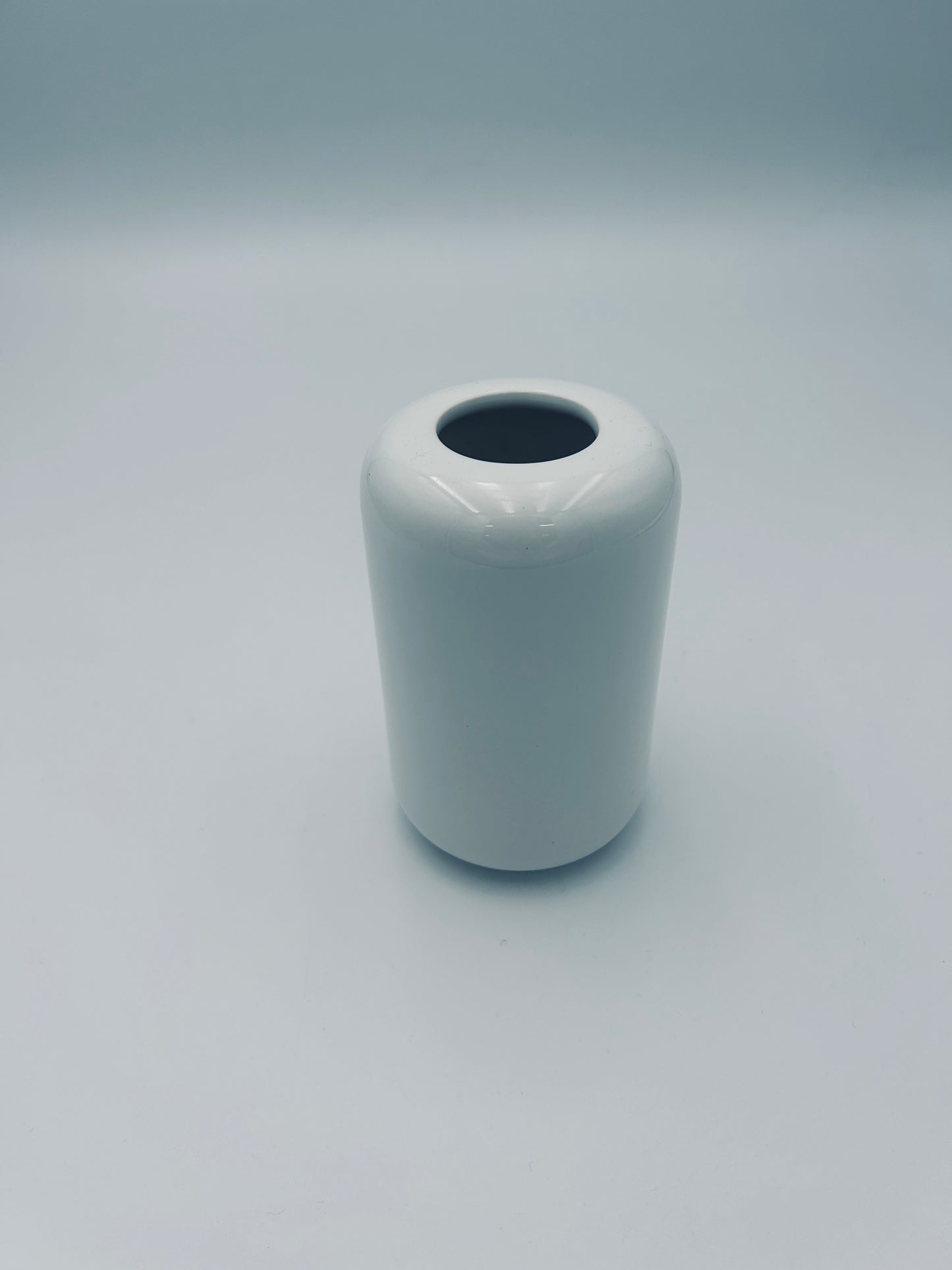 Vase Cylindre blanc, Sicart Cartigliano, Italy, 70s