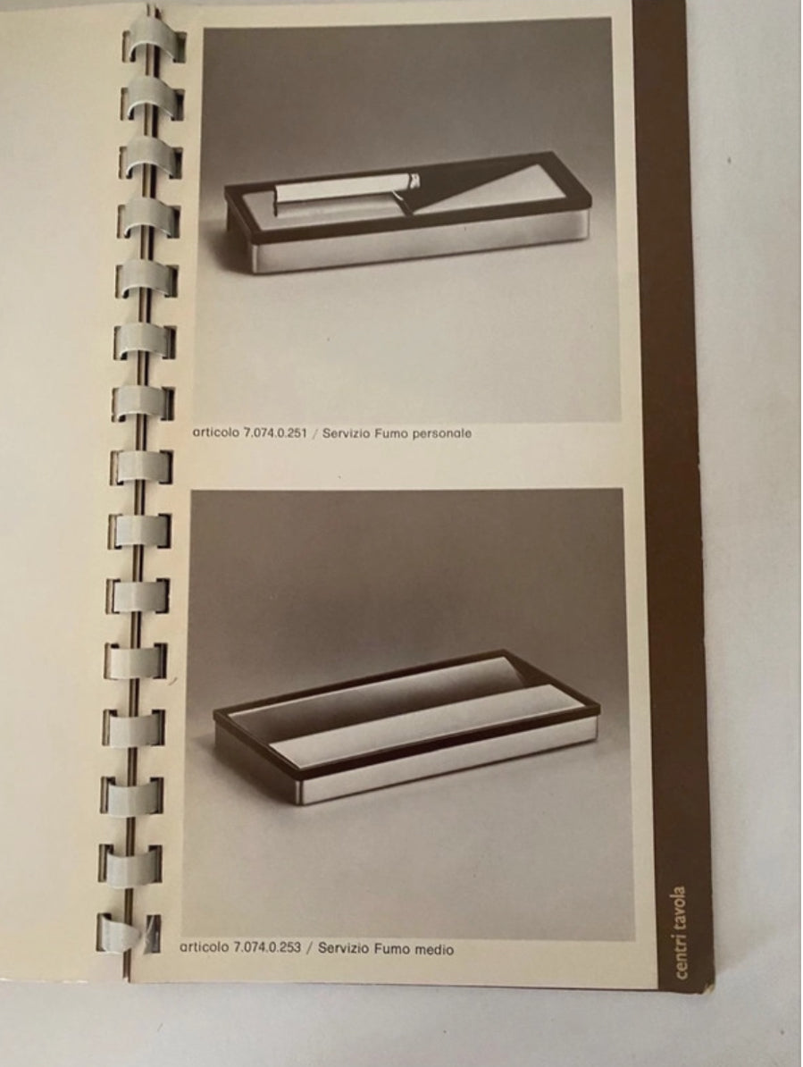 Ensemble de cendriers de bureau, Scaccheria, Roberto Sambonet 70s