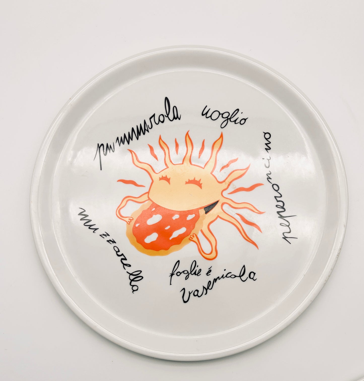 Assiette à Pizza Pummaroriella, Massimo Giacon, Alessi, 2000s