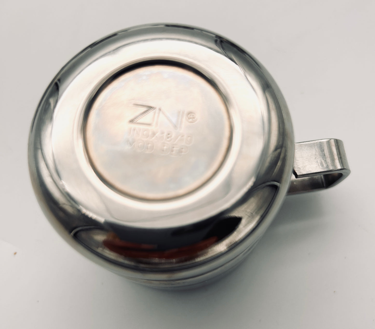 Set de 4 tasses en acier Zini, Italie, 70s