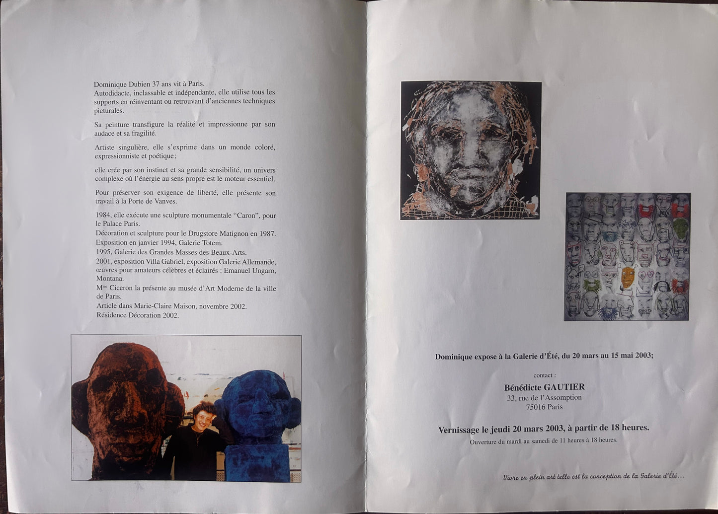Tableau, Portraits, Edi Dominique Dubien, 2003
