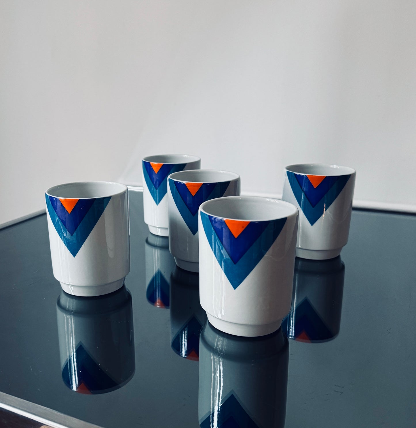 Carafe et gobelets en céramique, Franco Pozzi, Italie 70s