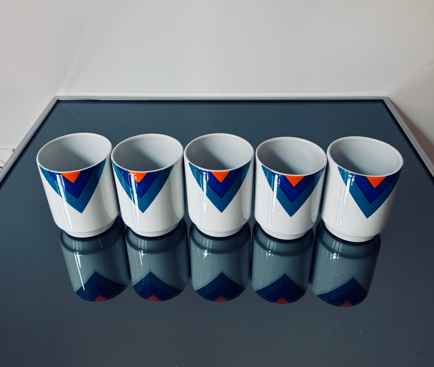 Carafe et gobelets en céramique, Franco Pozzi, Italie 70s