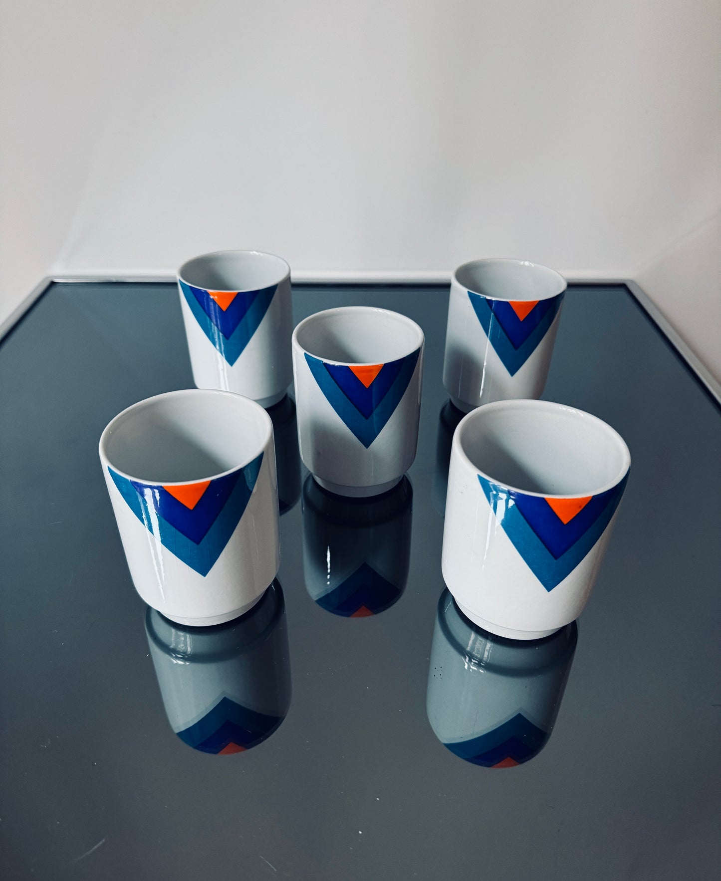 Carafe et gobelets en céramique, Franco Pozzi, Italie 70s
