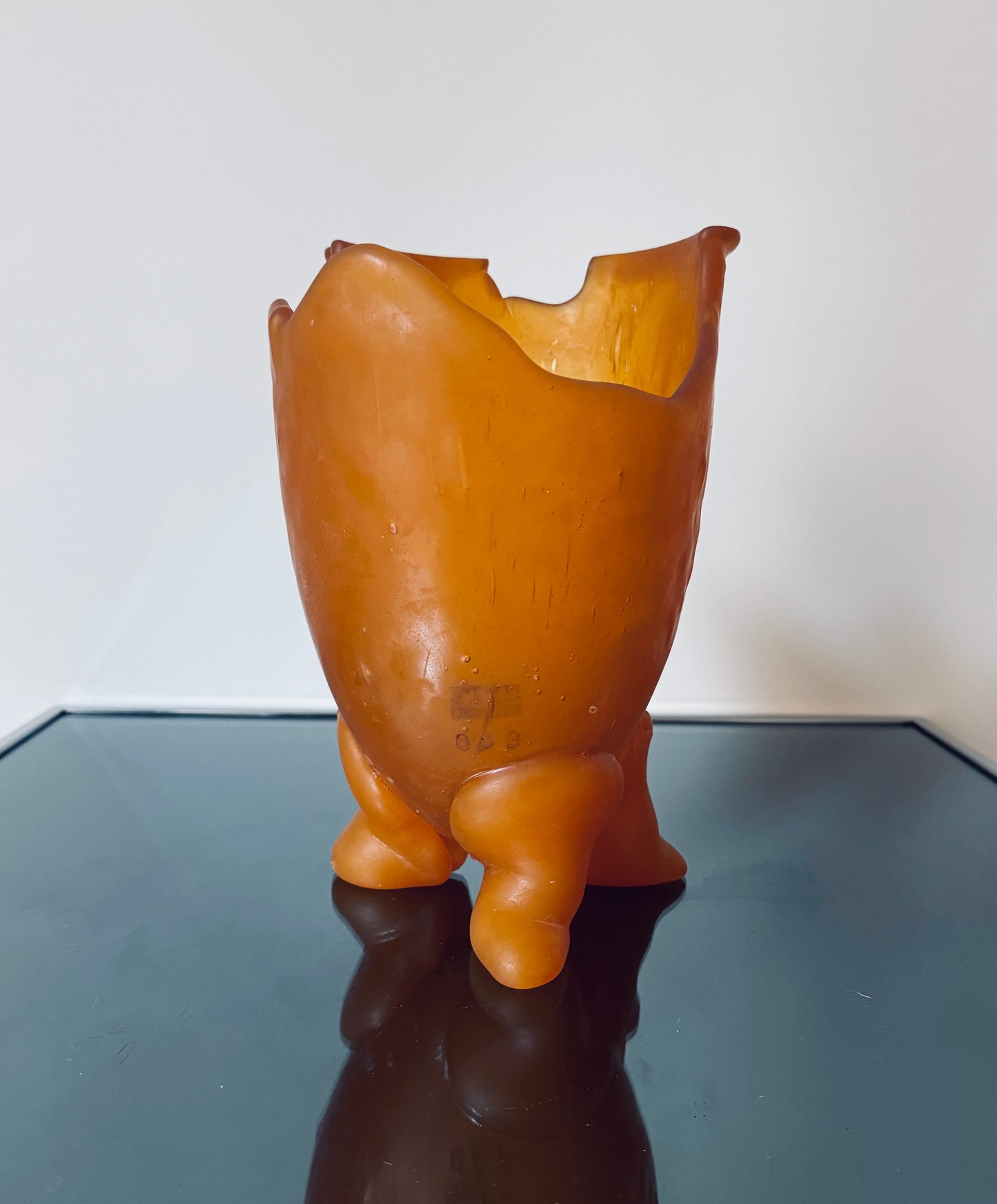 Vase ocre par Gaetano Pesce, 1ère Edition, Fish Design, 90s