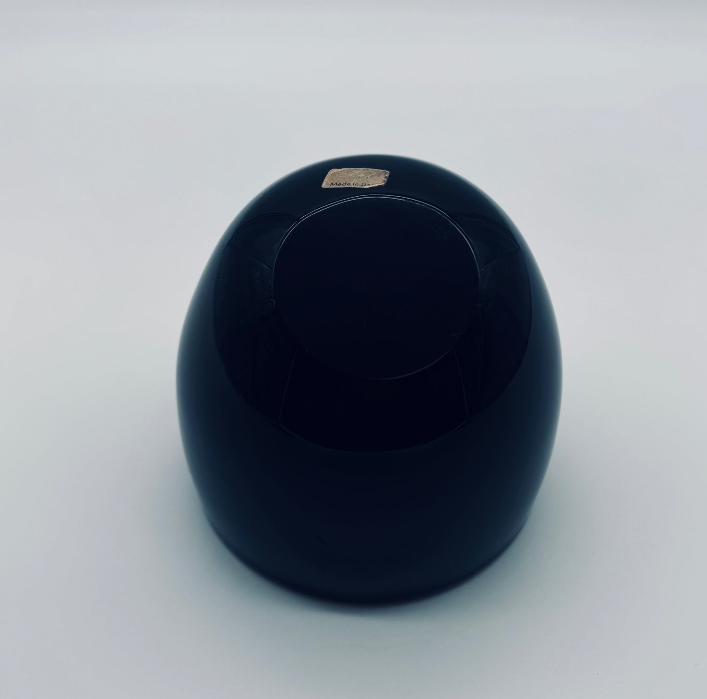 Vide poche verre de murano noir, Alfredo Barbini, 70s