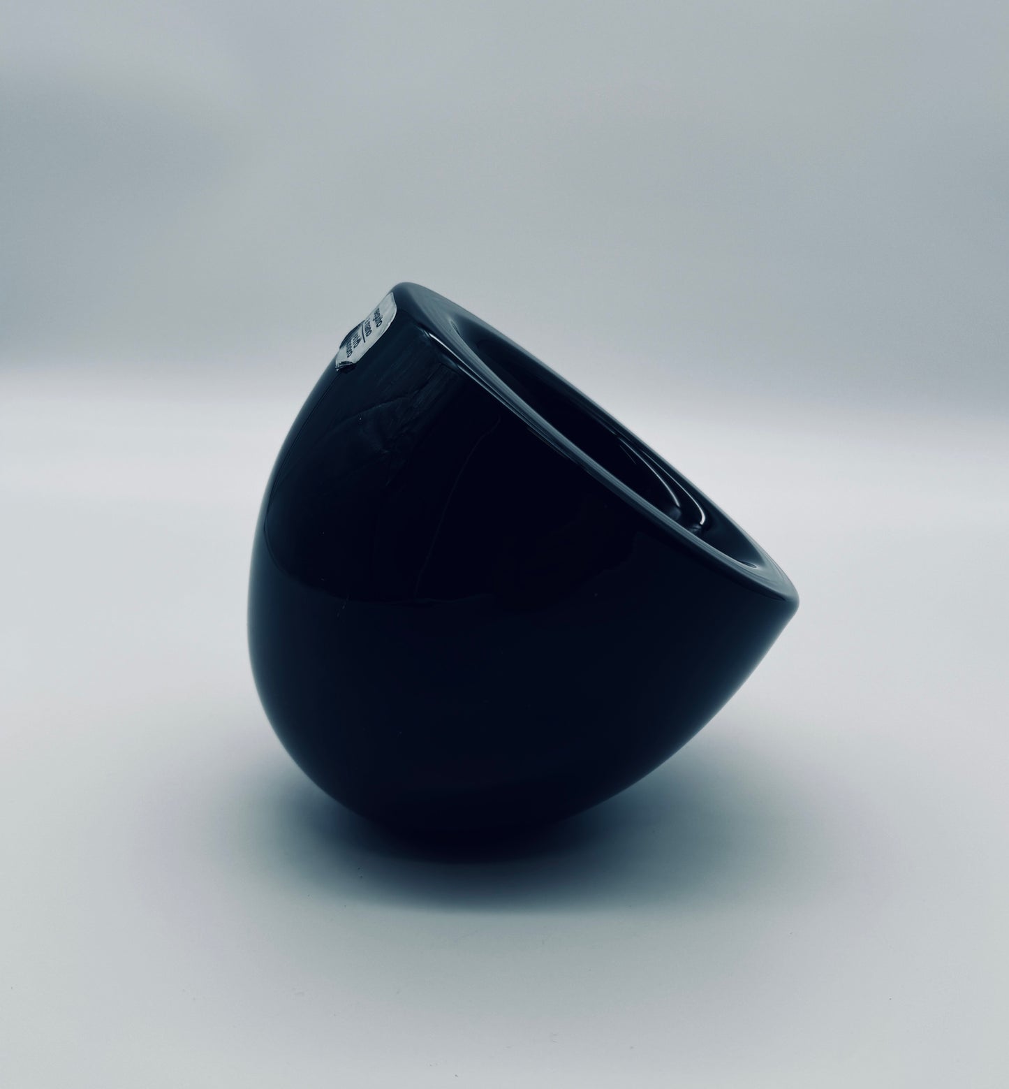 Vide poche verre de murano noir, Alfredo Barbini, 70s