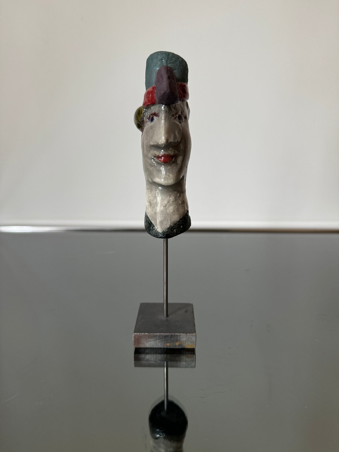 Sculpture en céramique, Profil d’homme, Roger Capron, 60s