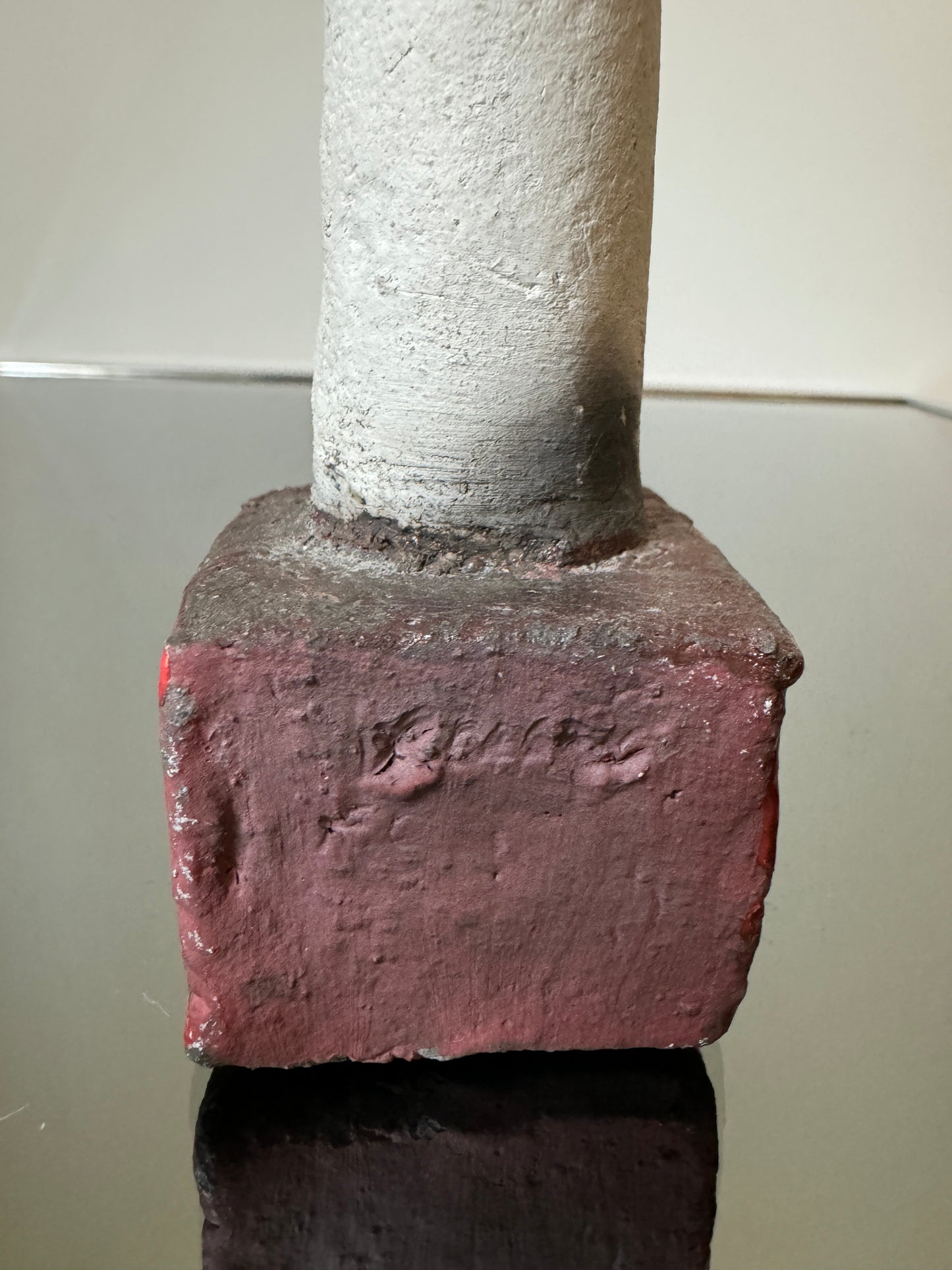 Sculpture en céramique polychrome, Profil de femme, Roger Capron, 60s