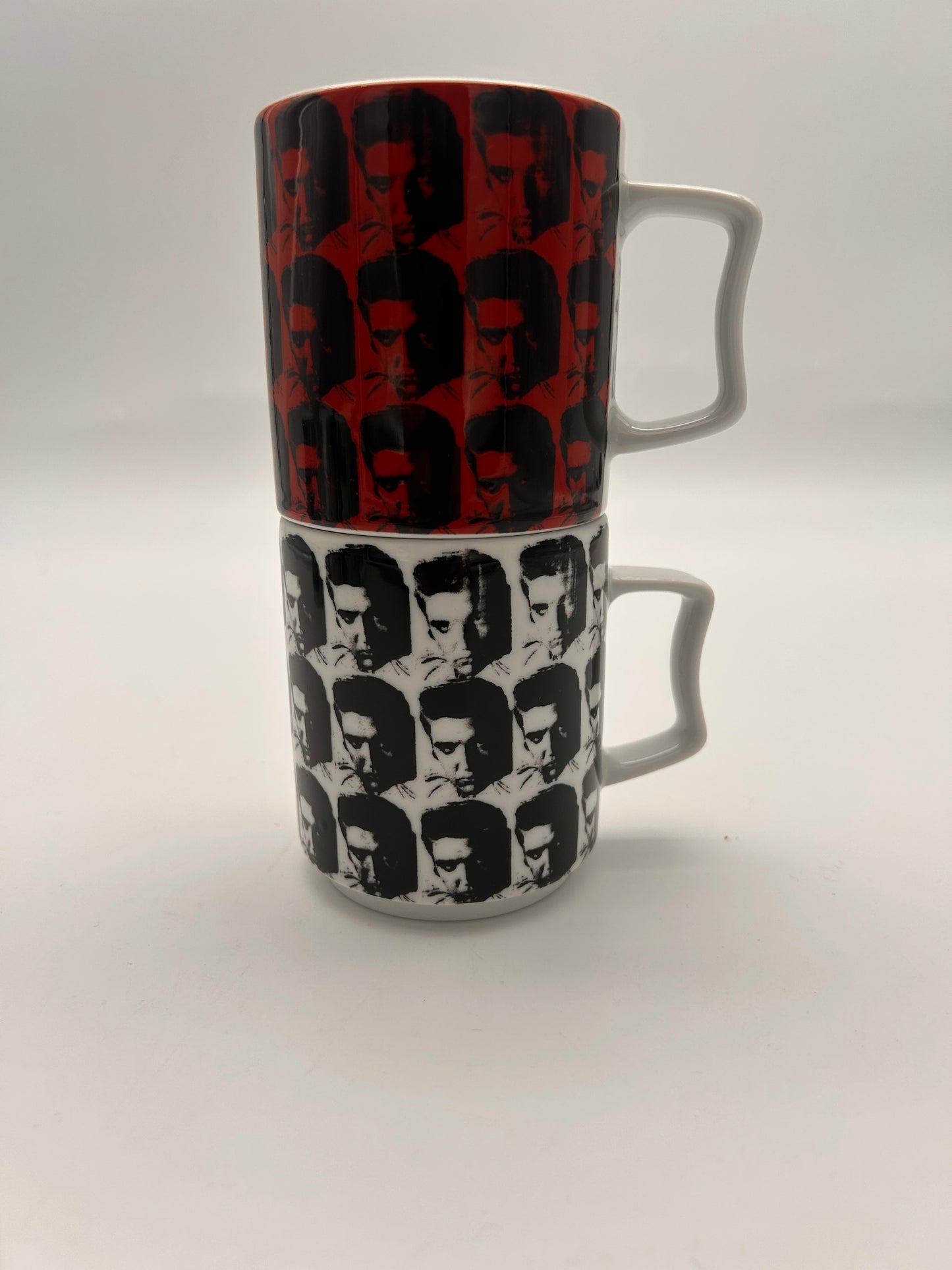 Duo de Mugs Elvis Presley Rosenthal Studio-line, Andy Warhol, Allemagne, 80s