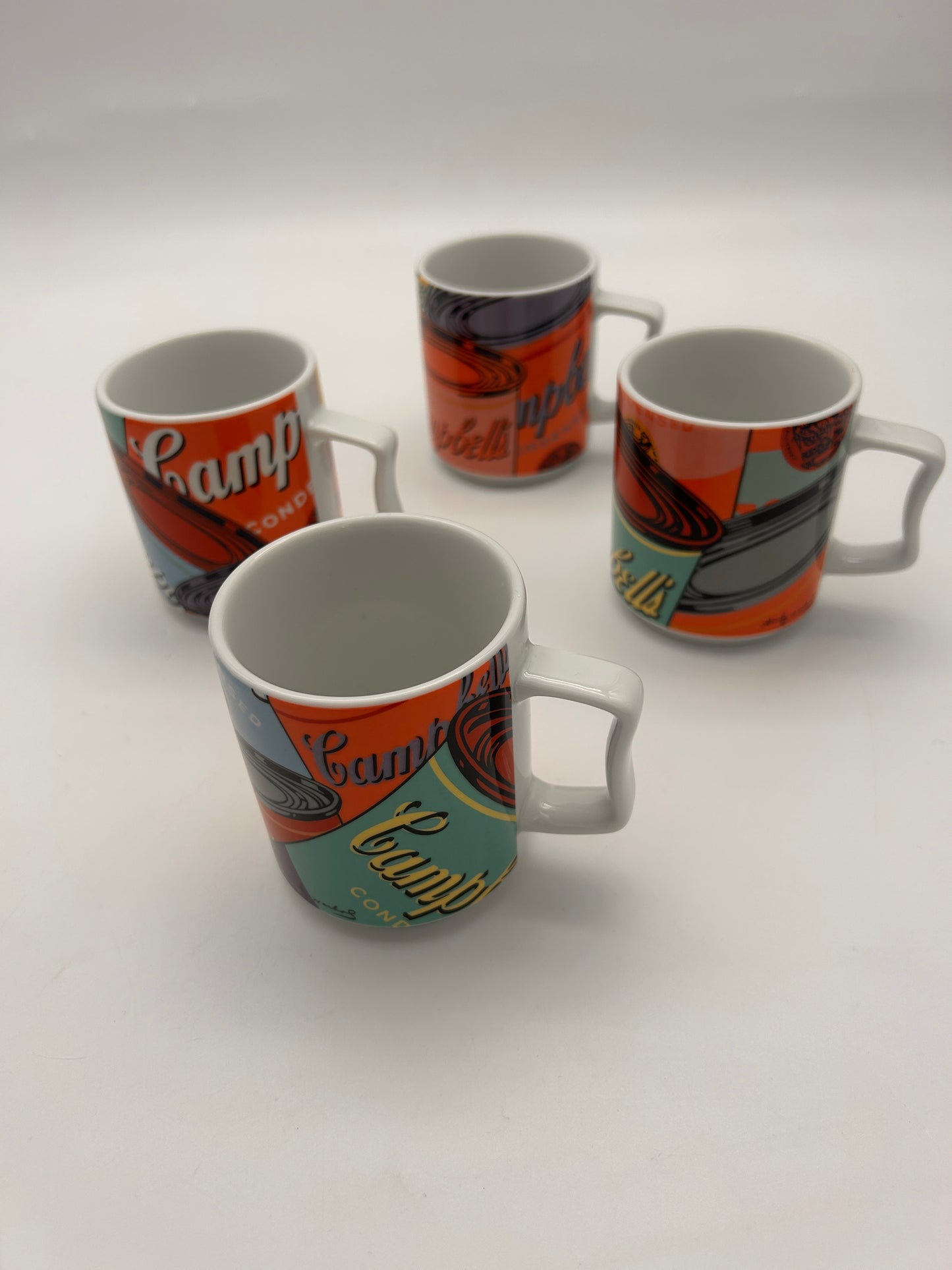 Set de Mugs Campbell's Soup, Andy Warhol, Rosenthal, 80s