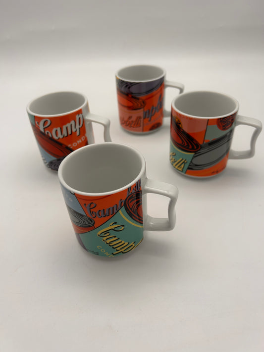 Set de Mugs Campbell's Soup, Andy Warhol, Rosenthal, 80s