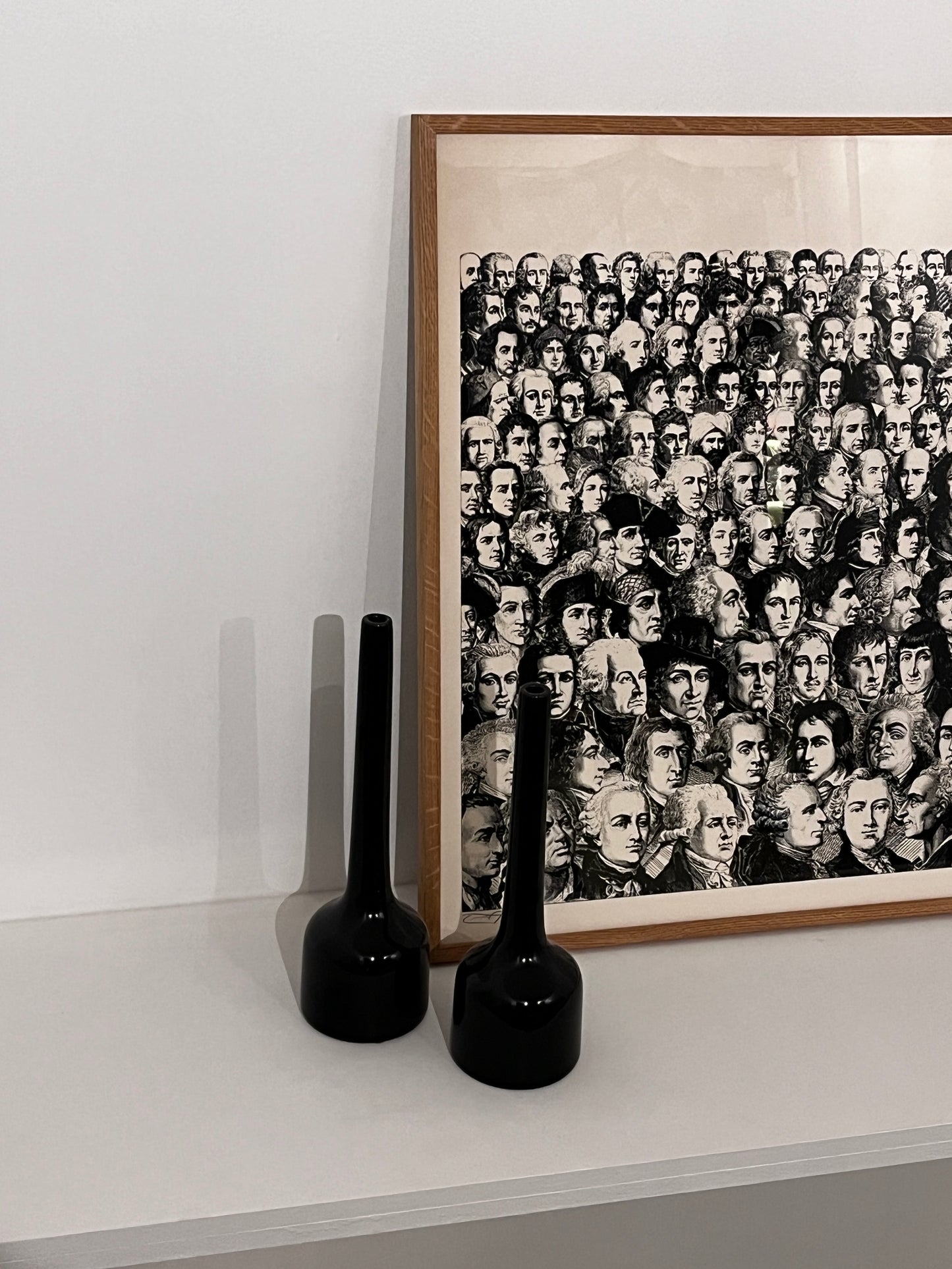 Vase Noir, soliflore, Céramique, Linéa Dueffe, Italie, 70s