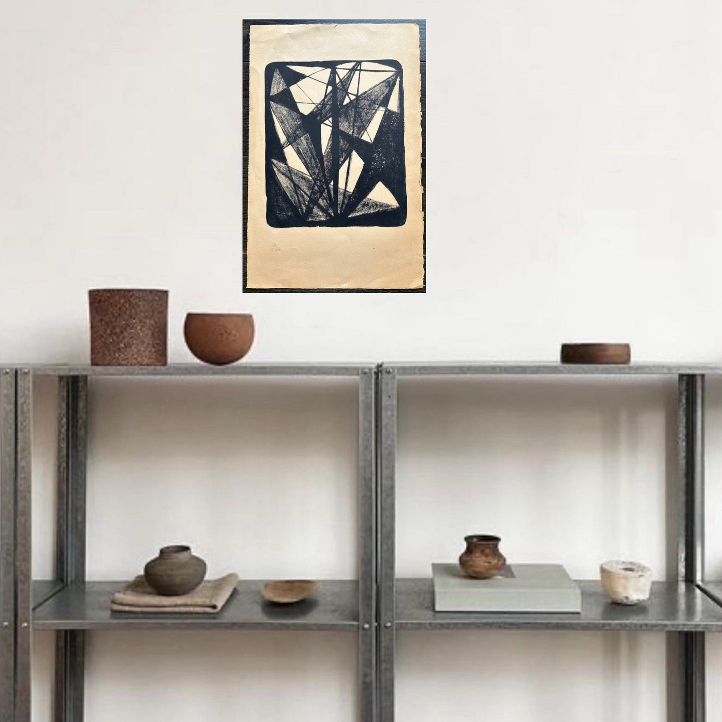 Lithographie abstraite, Emile Gilioli, 70s