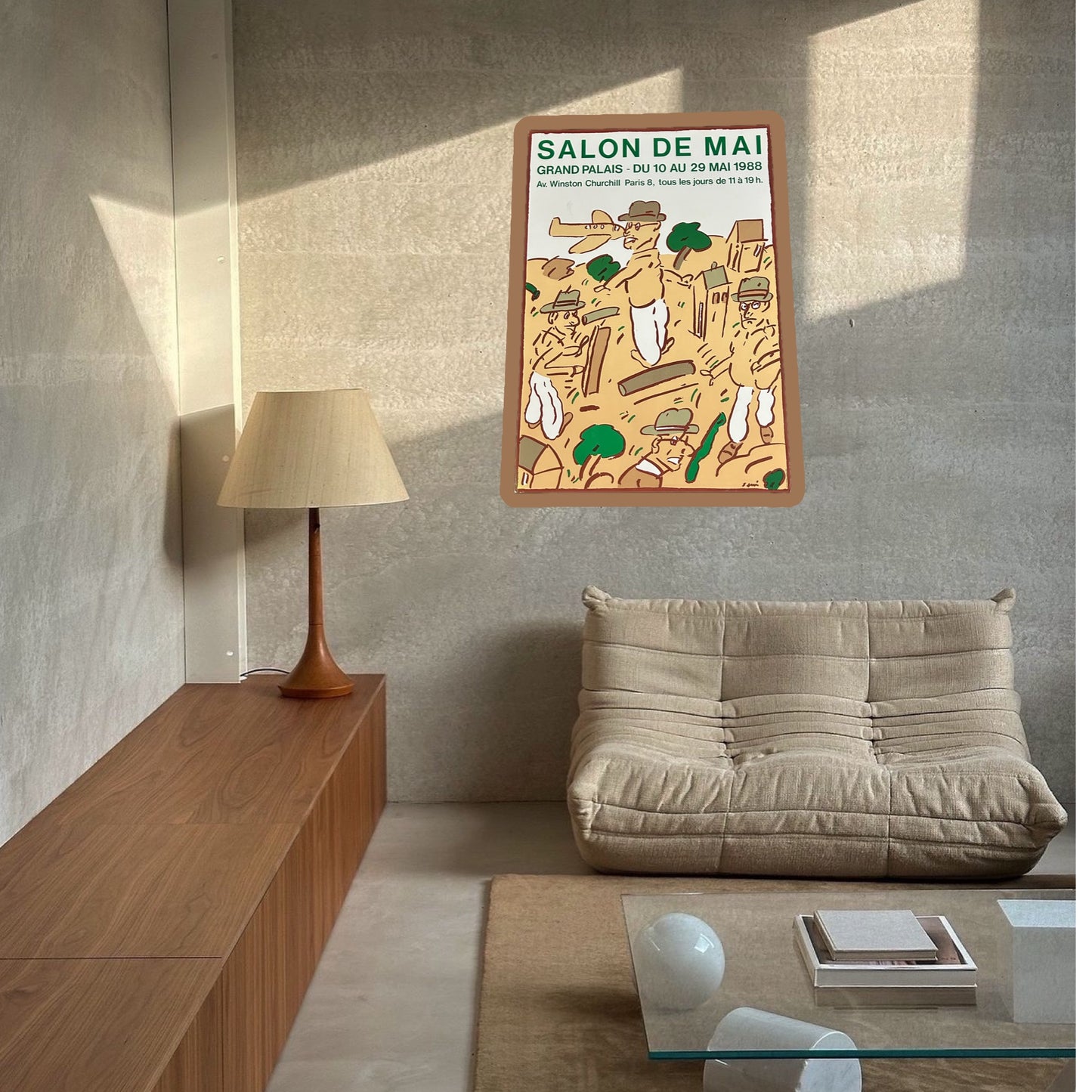 Affiche Antonio Segui, Salon de Mai, 80s
