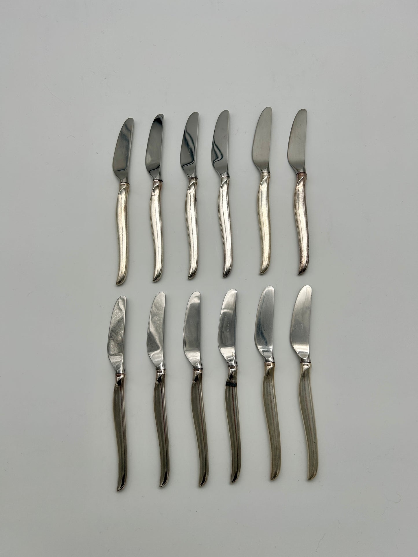 Ensemble de 12 couteaux à fromage, Duo, Tapio Wirkkala, Christofle