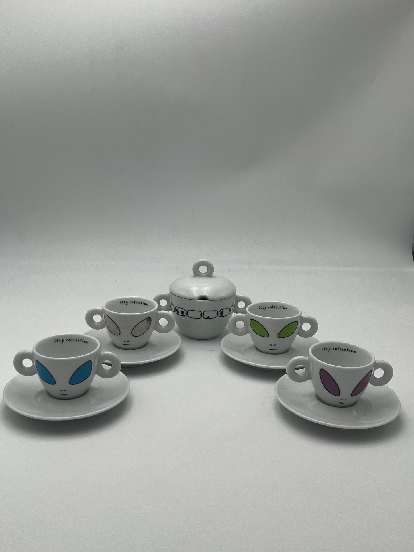 Set café, Aliens ,Illy collection, David Byrne, Allemagne, 2001