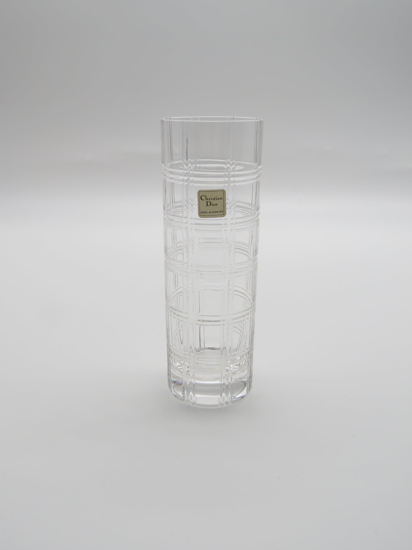 Verres long drink Cristal DIOR série Ecosse, 70-80s