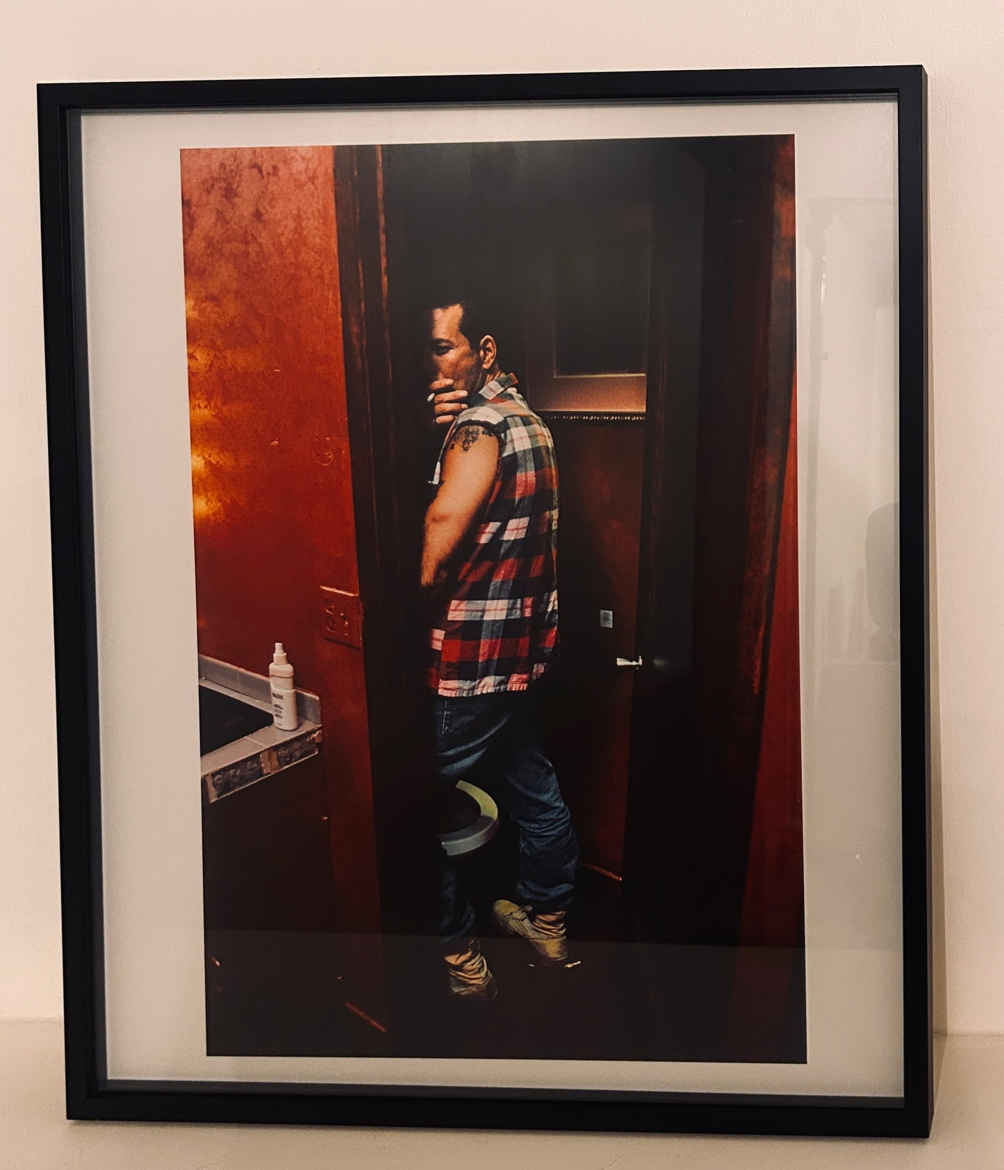 Cadre et photographie couleur, Mickey Rourke, Los Angeles 90s par Boris Nizon