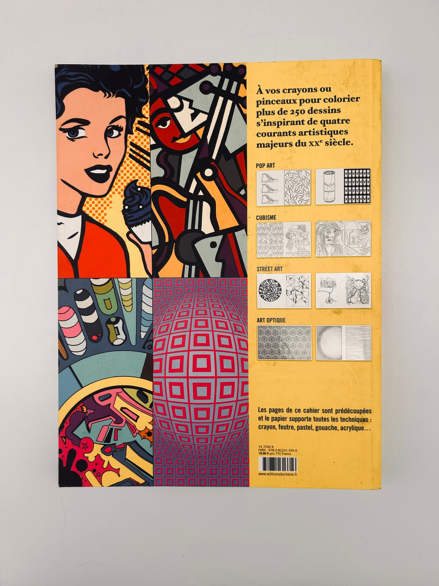 Cahier de coloriages L'Art, Editions Chêne