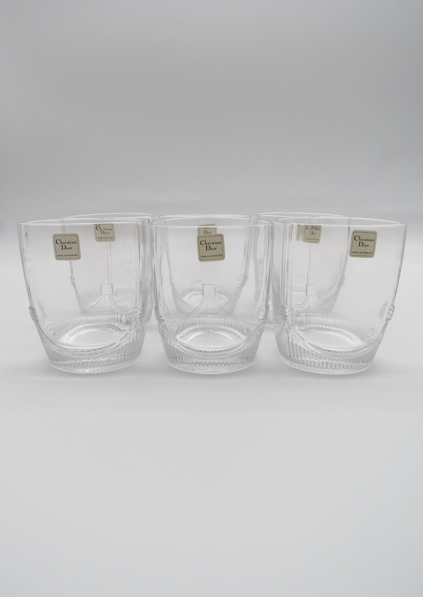 Verres à cocktail bas, DIOR série Tridior, 60s