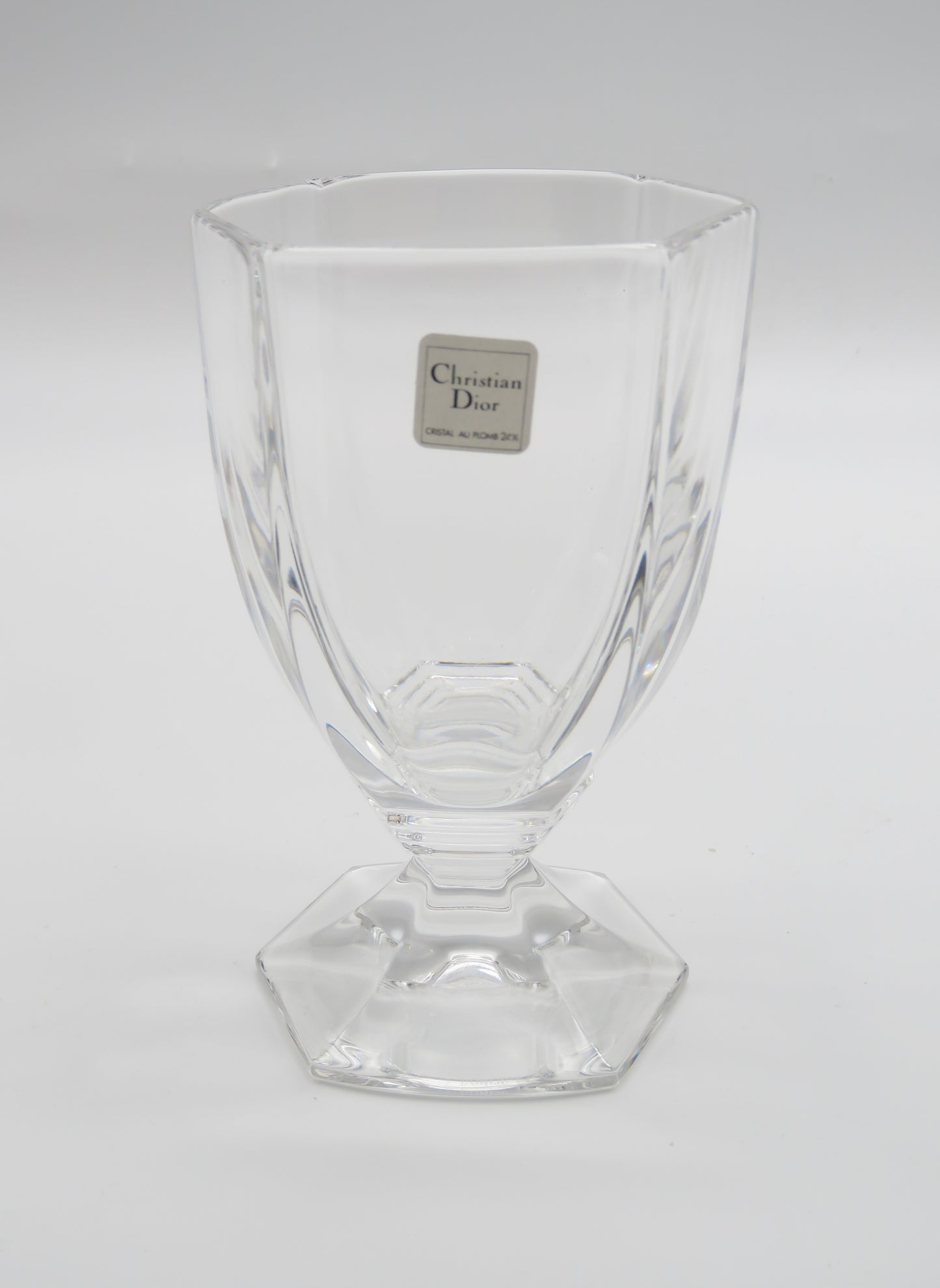 Verres à Whisky sur pieds en cristal, DIOR série Montaigne, 70s