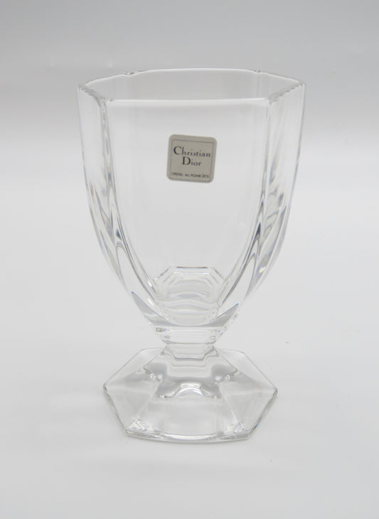 Verres à Whisky sur pieds en cristal, DIOR série Montaigne, 70s