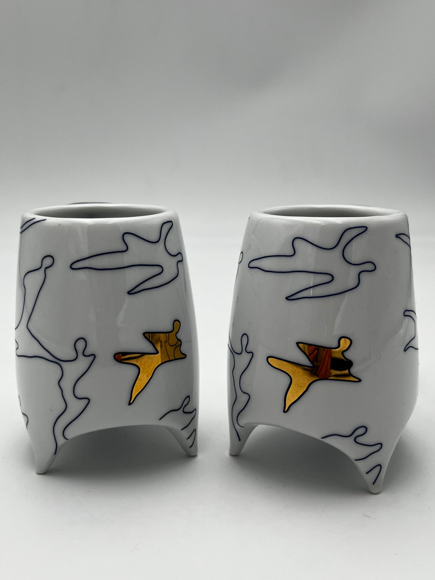 Tasses Artihove, Carry Ammerlaan, Dutch Delfts, 90s